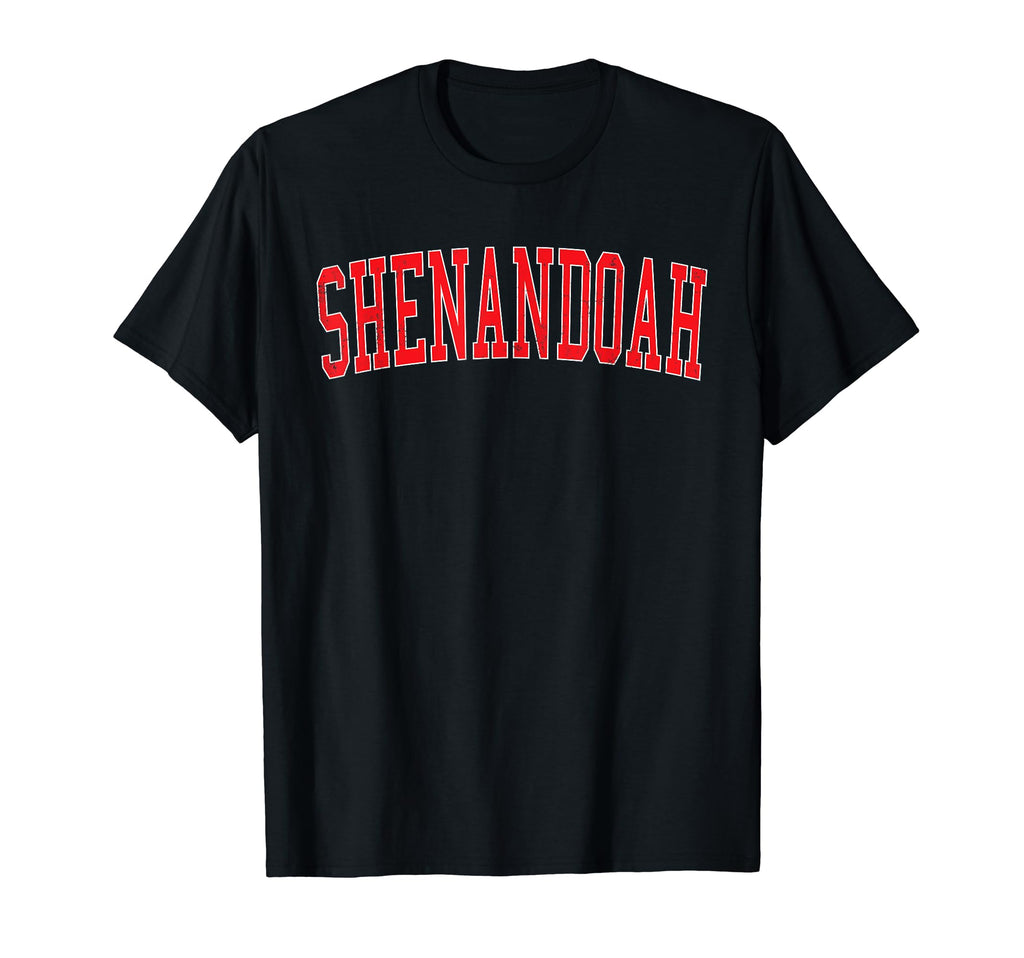 Shenandoah La Distressed Red Varsity T-Shirt - Unique Graphic Unisex - T-Shirt, Sweatshirt, Hoodie