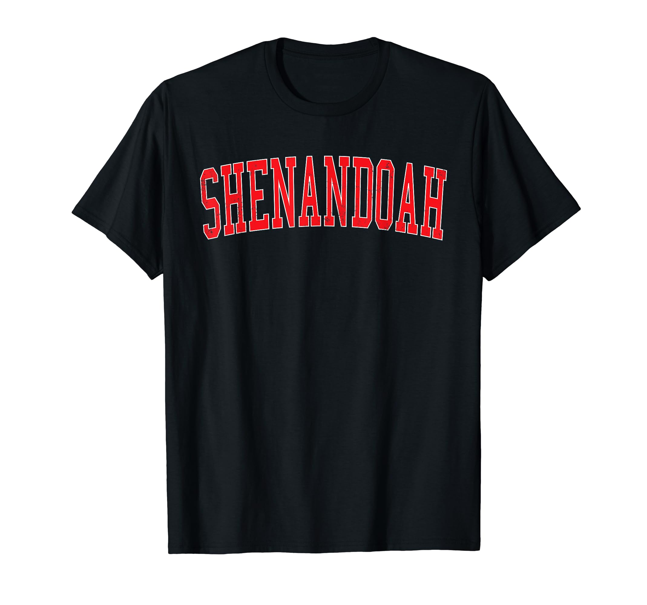 Shenandoah La Distressed Red Varsity T-Shirt - Unique Graphic Unisex - T-Shirt, Sweatshirt, Hoodie