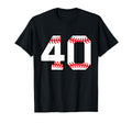 Baseball Number 40 T-Shirt - Novelty Apparel Men Women - T-Shirt, Sweatshirt, Hoodie