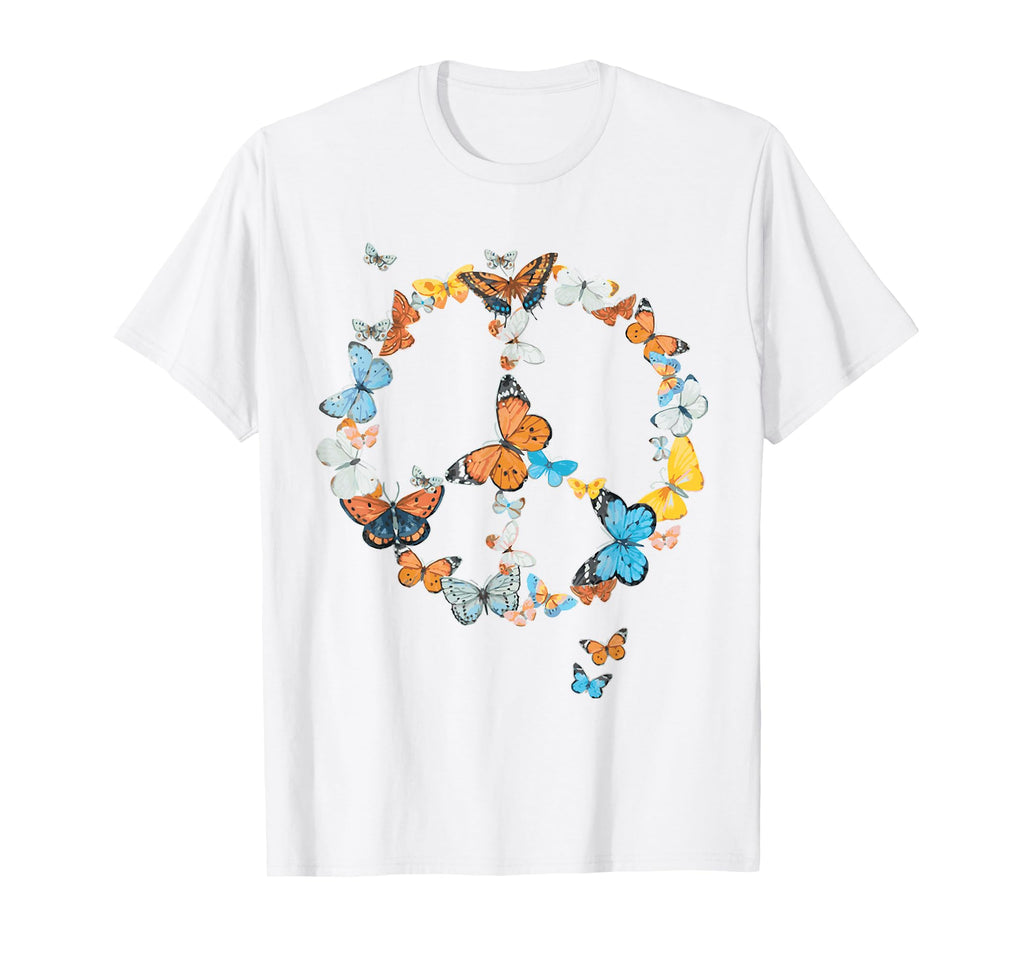Butterflies Seventies Sixties T-Shirt - Trendy Graphic for Adults - T-Shirt, Sweatshirt, Hoodie