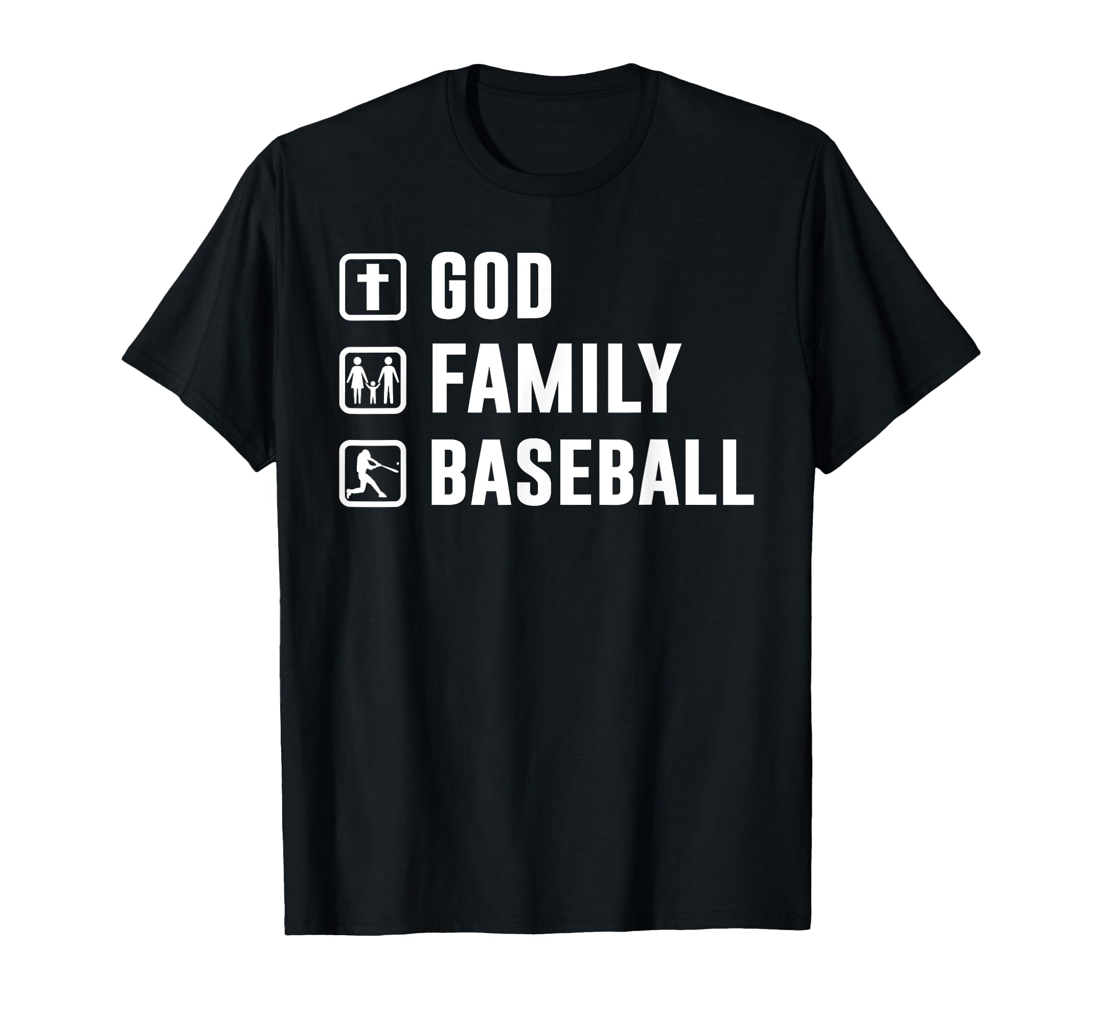 God Family Baseball Funny Baseball Lover T-Shirt - Trendy Graphic Unisex - T-Shirt, Sweatshirt, Hoodie