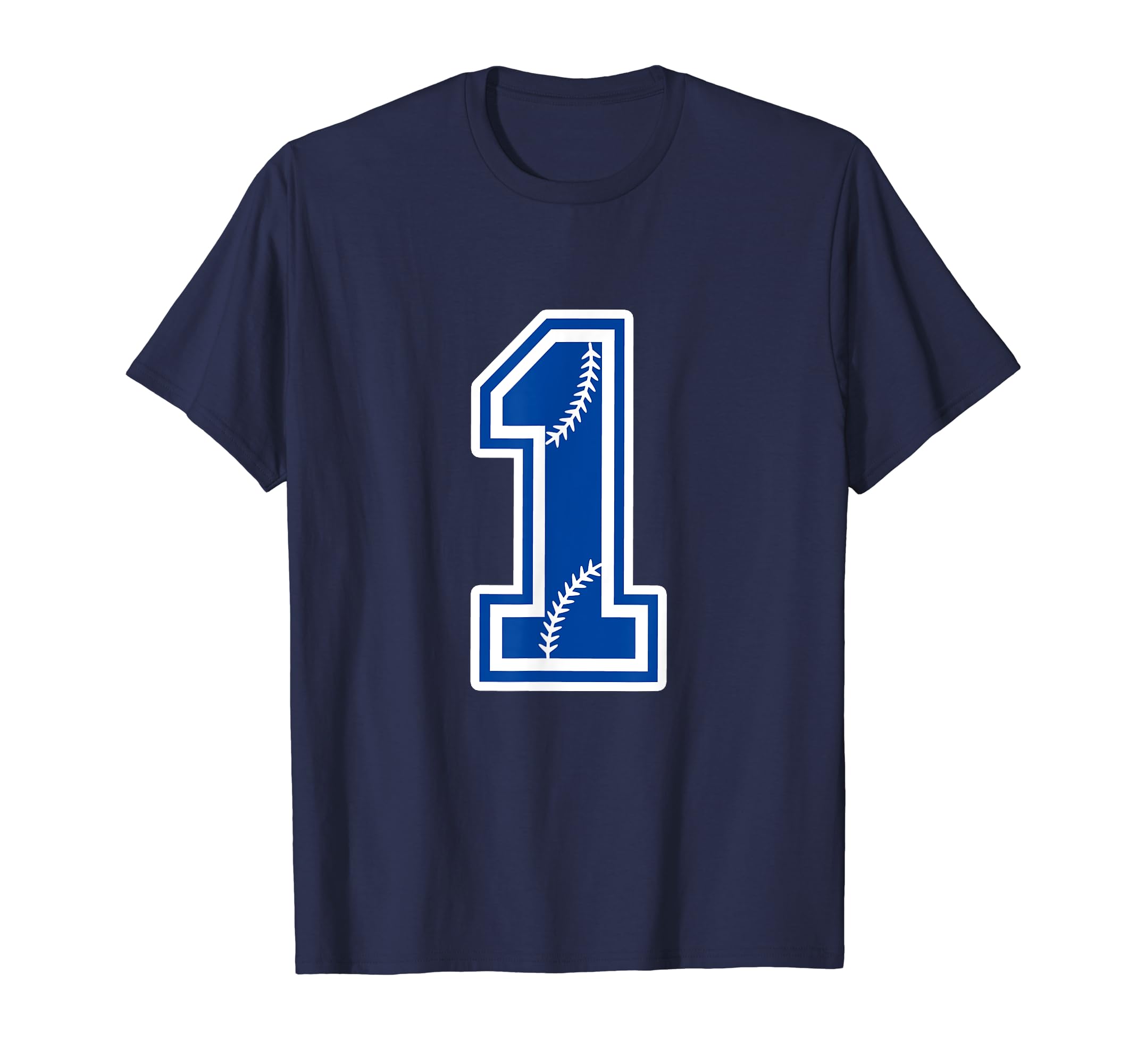 Baseball Softball Number 1 Blue Number T-Shirt - Streetwear Style Unisex - T-Shirt, Sweatshirt, Hoodie