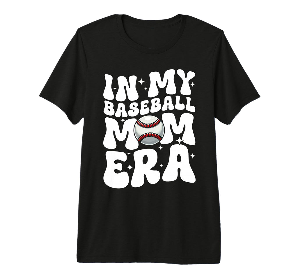 My Baseball Mom Era Groovy Baseball T-Shirt - Fun Novelty Design Men Women - T-Shirt, Sweatshirt, Hoodie