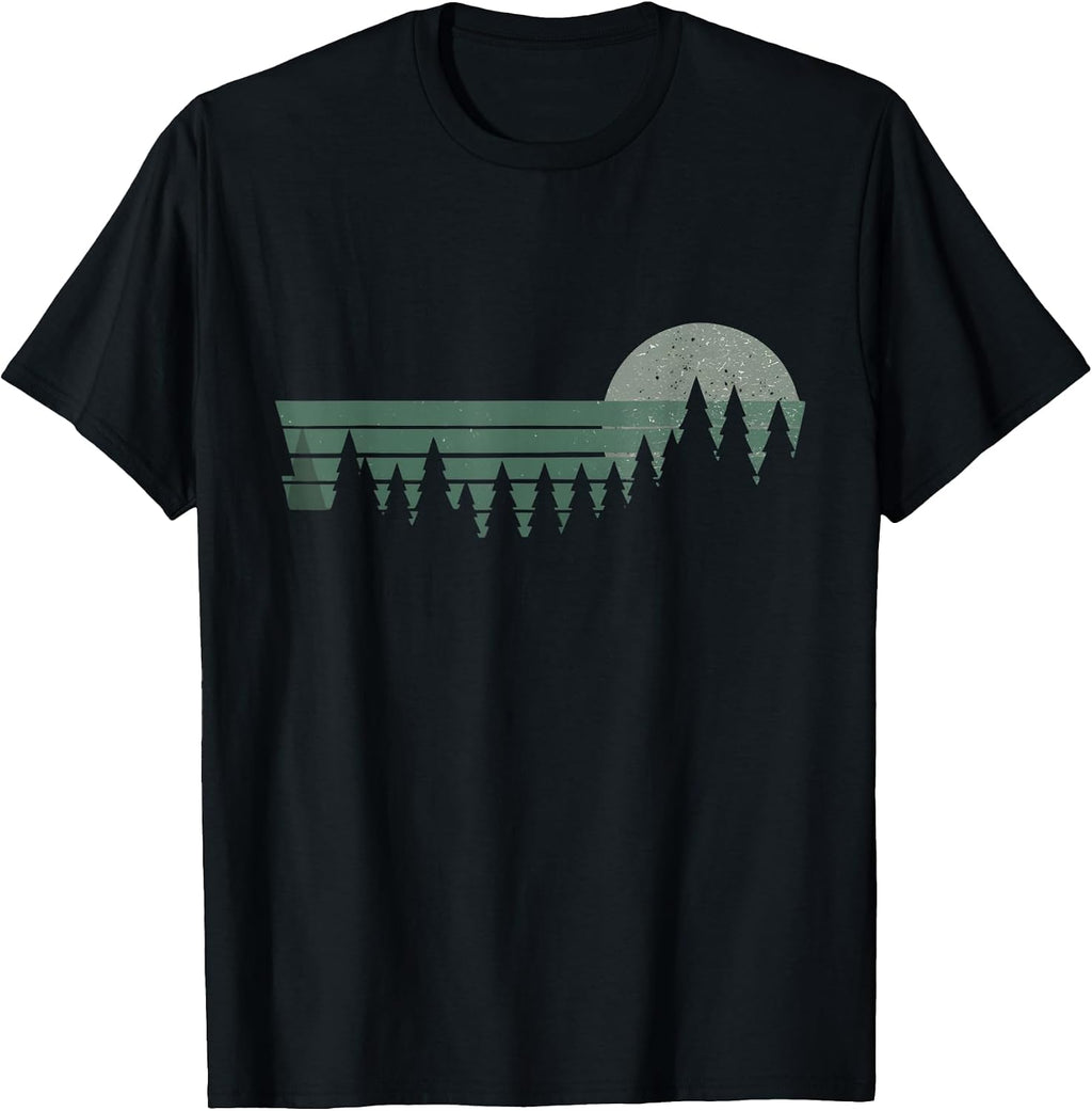 Vintage Wilderness Nature Forest Landscape Retro - Adult & Kids T-Shirts, Sweatshirts & Hoodies apparel design preview 1