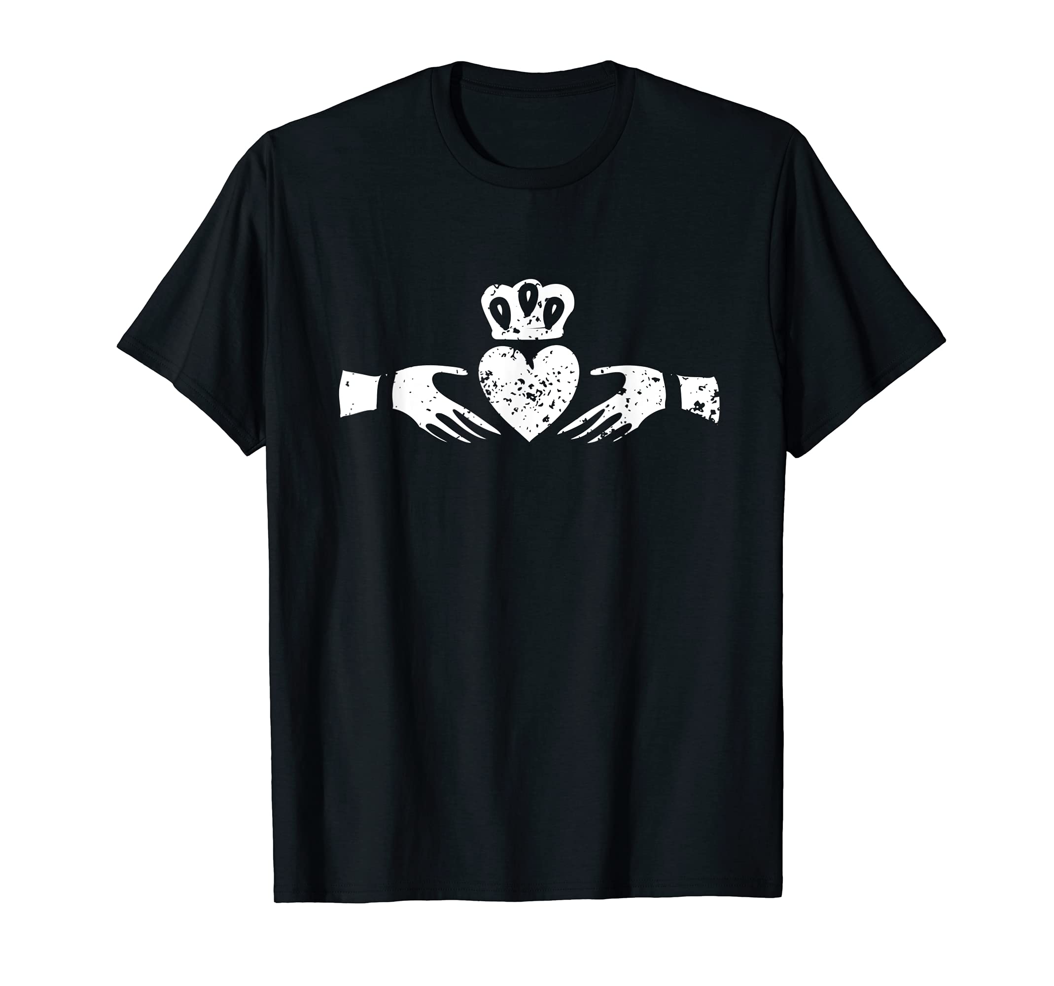 Irish Claddagh Ring Heart Crown T-Shirt - Aesthetic Graphic Men Women - T-Shirt, Sweatshirt, Hoodie