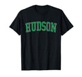 Hudson Fl Distressed Green Varsity T-Shirt - Streetwear Style Unisex - T-Shirt, Sweatshirt, Hoodie