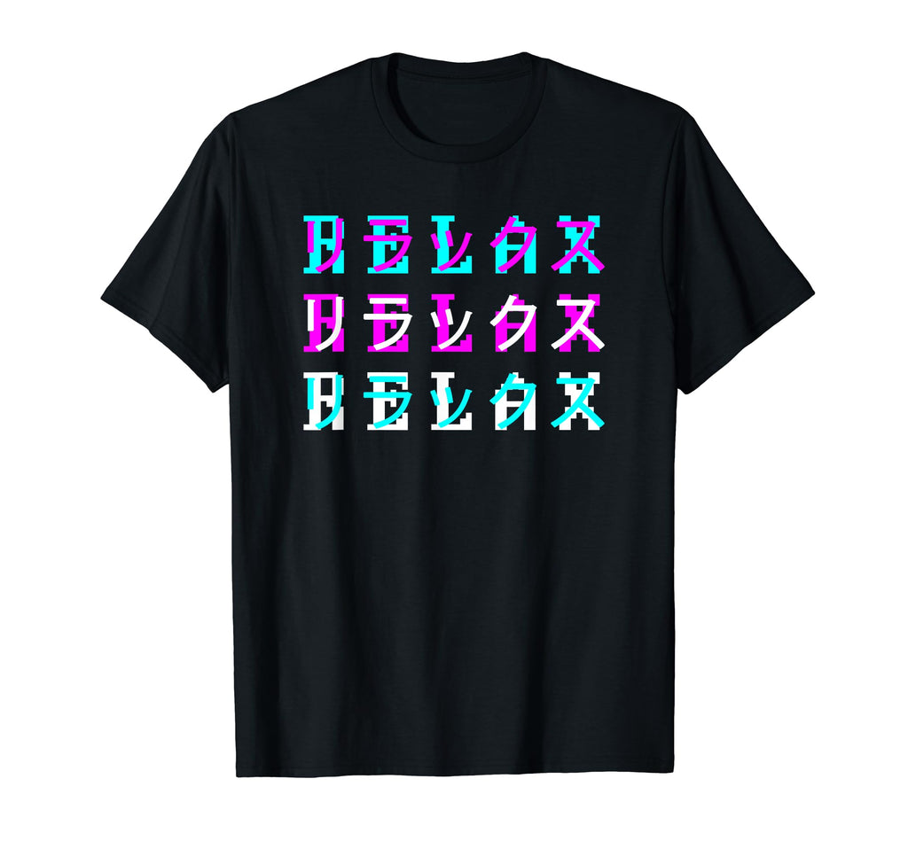 Vaporwave Aesthetic Relax Japanese T-Shirt - Fun Novelty Design Men Women - T-Shirt, Sweatshirt, Hoodie