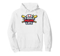 T Ball Mom Life Baseball Mom Ball Hoodie - Fun Novelty Design Men Women - T-Shirt, Sweatshirt, Hoodie