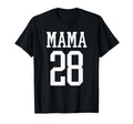 Number 28 Mama Biggest Fan Spirit Wear T-Shirt - Fun Novelty Design Unisex - T-Shirt, Sweatshirt, Hoodie
