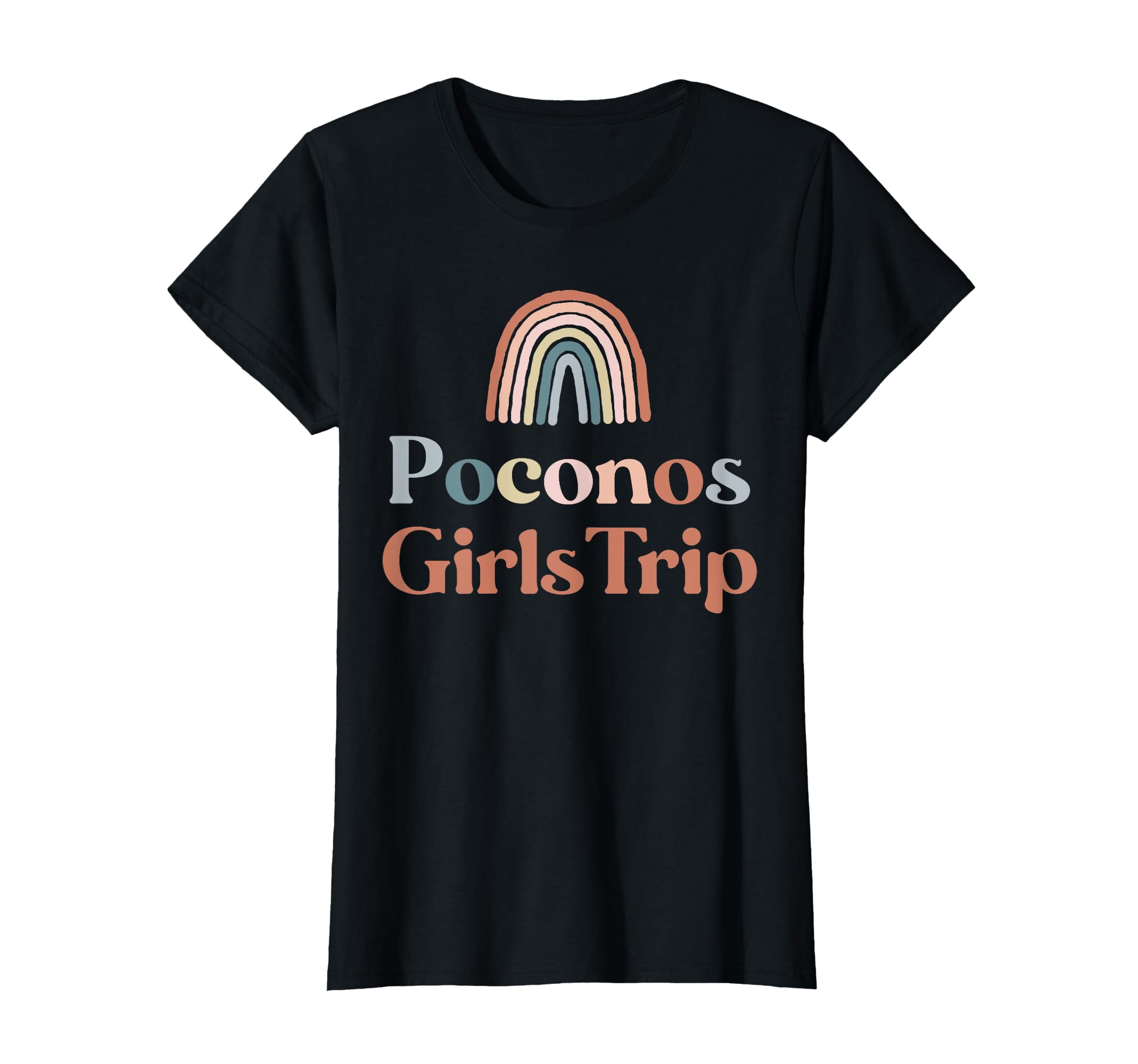 Poconos Trip Boho Rainbow Group Matching T-Shirt - Graphic Print Men Women - T-Shirt, Sweatshirt, Hoodie