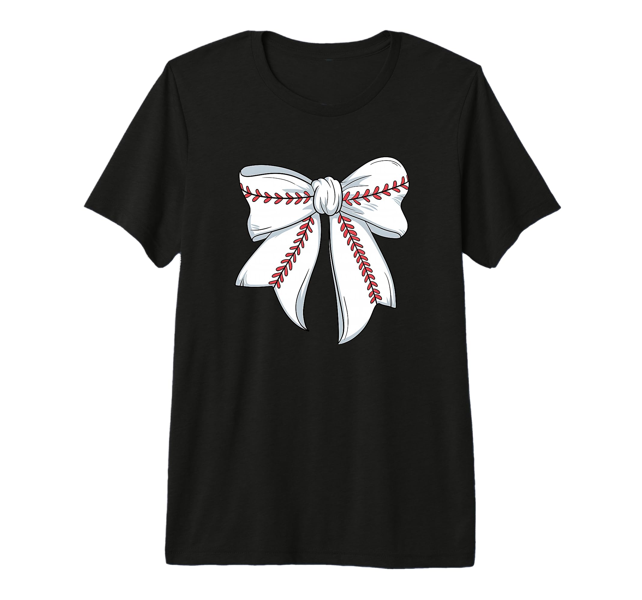 Baseball Coquette Bow Baseball Mom Mama Tri T-Shirt - Graphic Print Unisex - T-Shirt, Sweatshirt, Hoodie