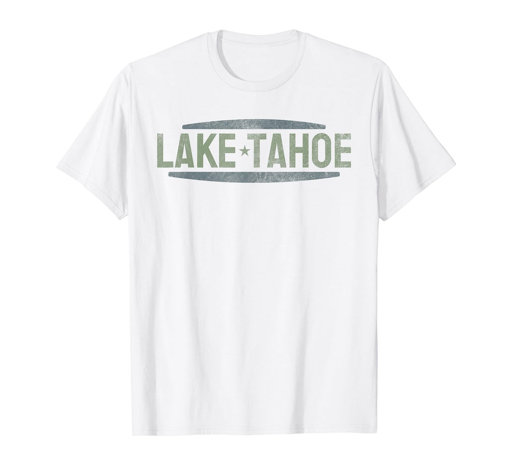 Lake Tahoe Distressed T-Shirt - Graphic Print Unisex - T-Shirt, Sweatshirt, Hoodie