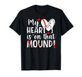 Mound Baseball Pitcher Mom Baseball T-Shirt - Casual Everyday Wear Unisex - T-Shirt, Sweatshirt, Hoodie