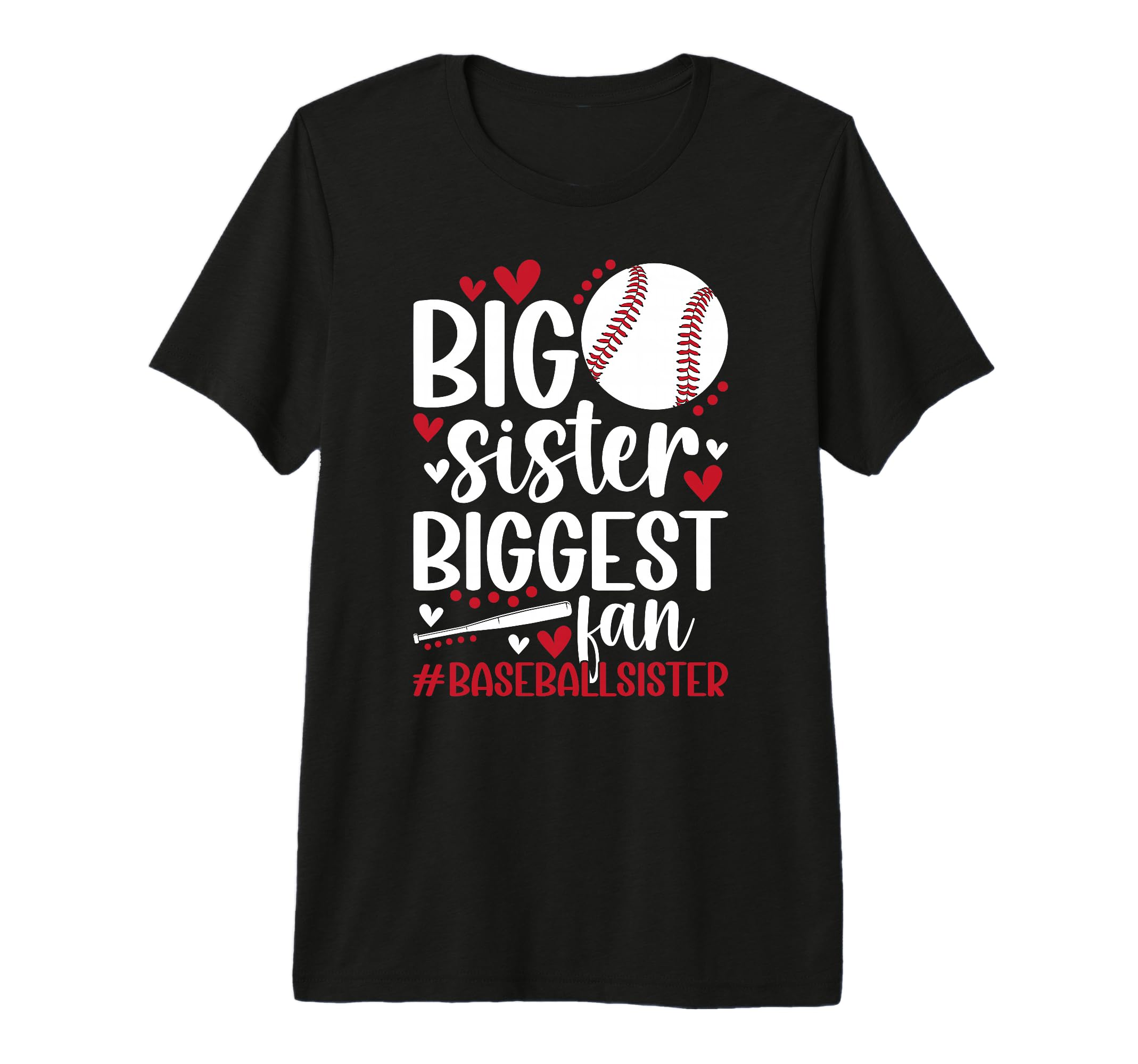 Baseball Big Sister Proud Big T-Shirt - Fun Novelty Design for Adults - T-Shirt, Sweatshirt, Hoodie