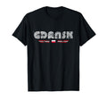 Gdansk Poland 70S 80S Type T-Shirt - Trendy Graphic for Adults - T-Shirt, Sweatshirt, Hoodie
