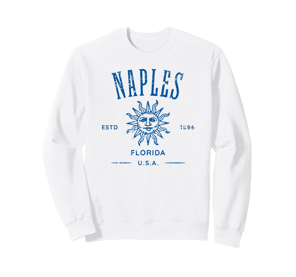 Naples Florida Distressed Souvenir Sweatshirt - Graphic Print for Adults - T-Shirt, Sweatshirt, Hoodie