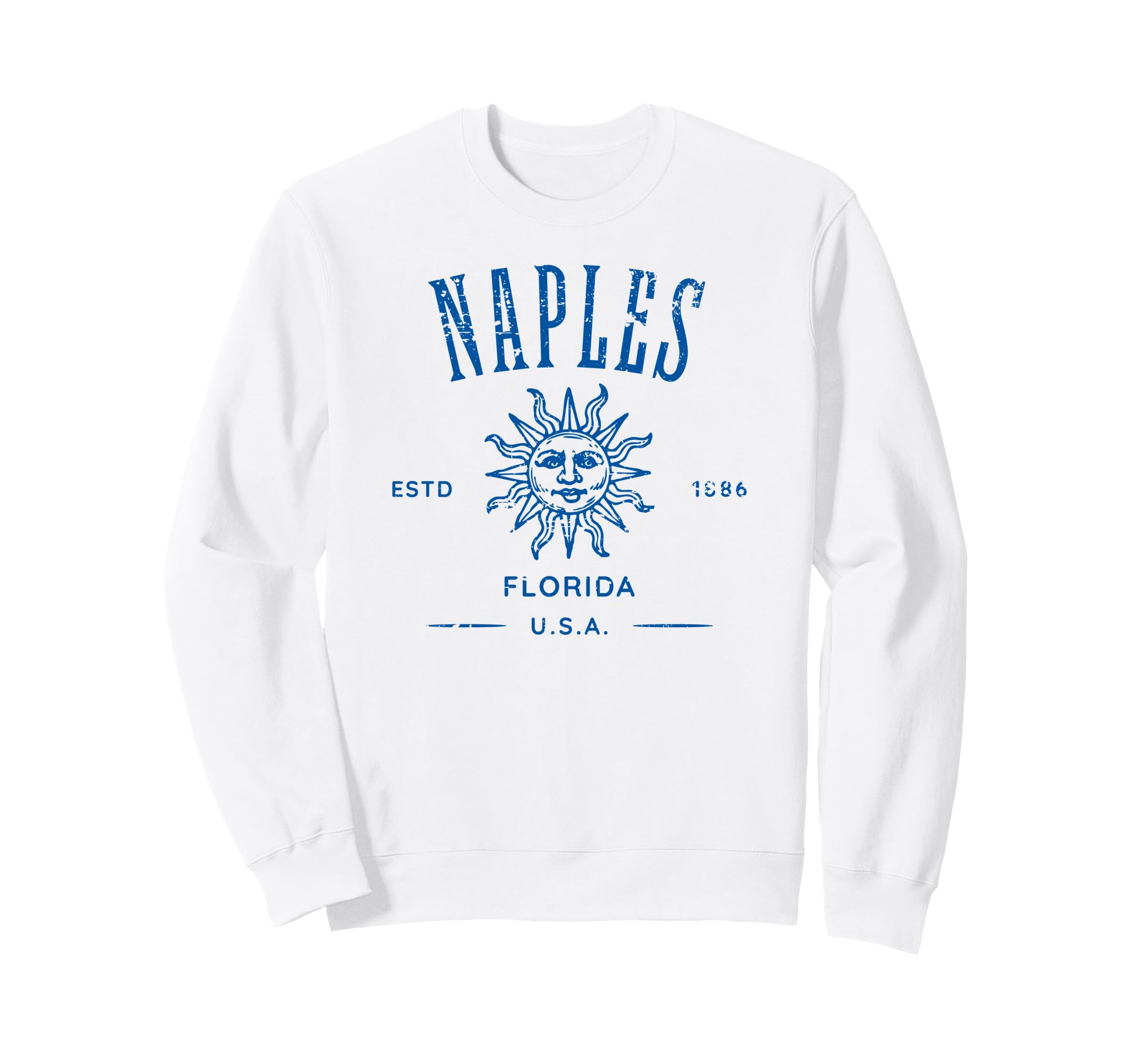 Naples Florida Distressed Souvenir Sweatshirt - Graphic Print for Adults - T-Shirt, Sweatshirt, Hoodie