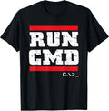 Run CMD Programmer Coder Computer Nerd Gift - Adult & Kids T-Shirts, Sweatshirts & Hoodies apparel design preview 1