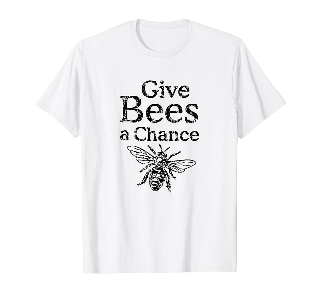Give Bees Chance Black Beekeeper T-Shirt - Trendy Graphic for Adults - T-Shirt, Sweatshirt, Hoodie