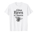Give Bees Chance Black Beekeeper T-Shirt - Trendy Graphic for Adults - T-Shirt, Sweatshirt, Hoodie
