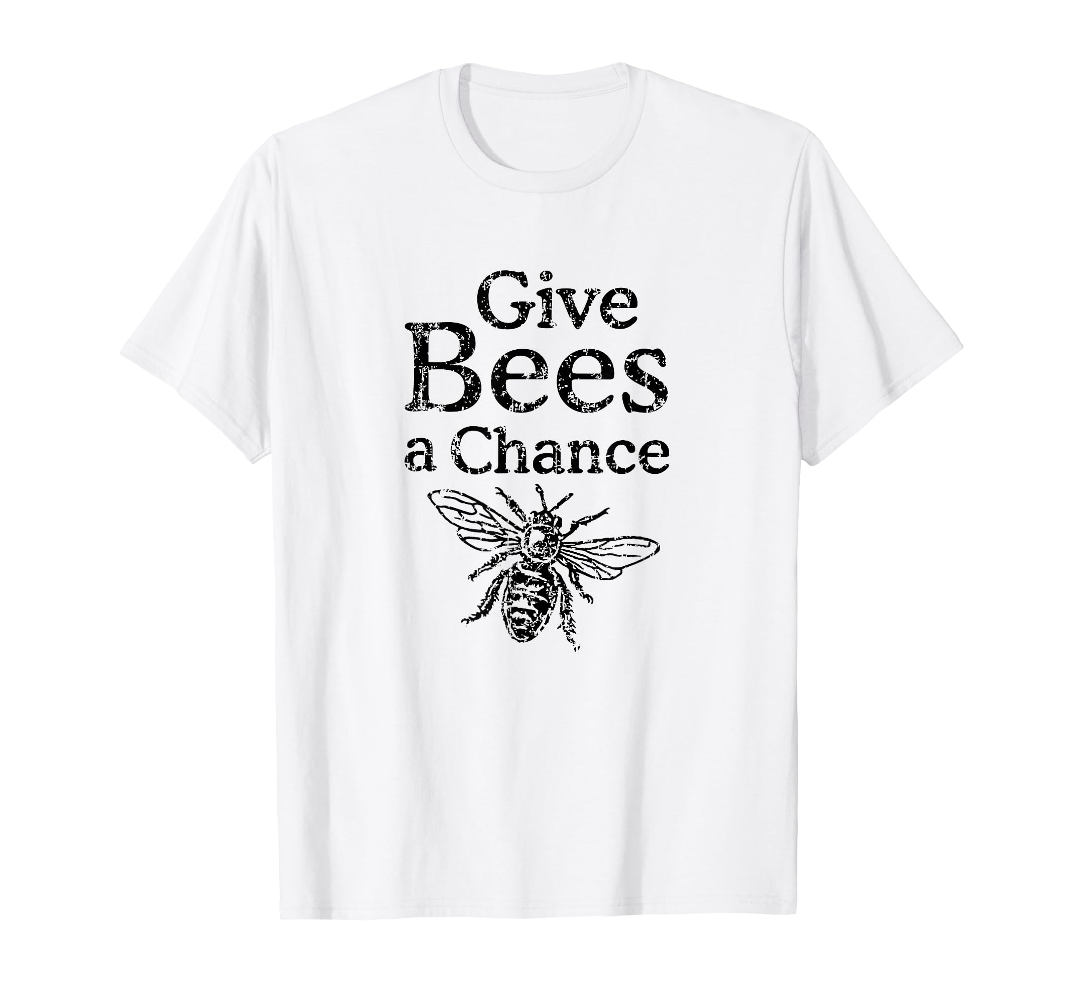 Give Bees Chance Black Beekeeper T-Shirt - Trendy Graphic for Adults - T-Shirt, Sweatshirt, Hoodie