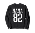 Number 82 Mama Biggest Fan Sweatshirt - Casual Everyday Wear Men Women - T-Shirt, Sweatshirt, Hoodie