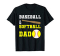 Mens Baseball Softball Dad Fathers T-Shirt - Custom Art Print for Adults - T-Shirt, Sweatshirt, Hoodie