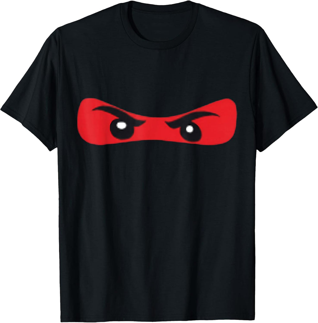 Red Ninja Eyes Funny Costume Martial Arts Merch - Adult & Kids T-Shirts, Sweatshirts & Hoodies apparel design preview 1