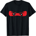 Red Ninja Eyes Funny Costume Martial Arts Merch - Adult & Kids T-Shirts, Sweatshirts & Hoodies apparel design preview 1