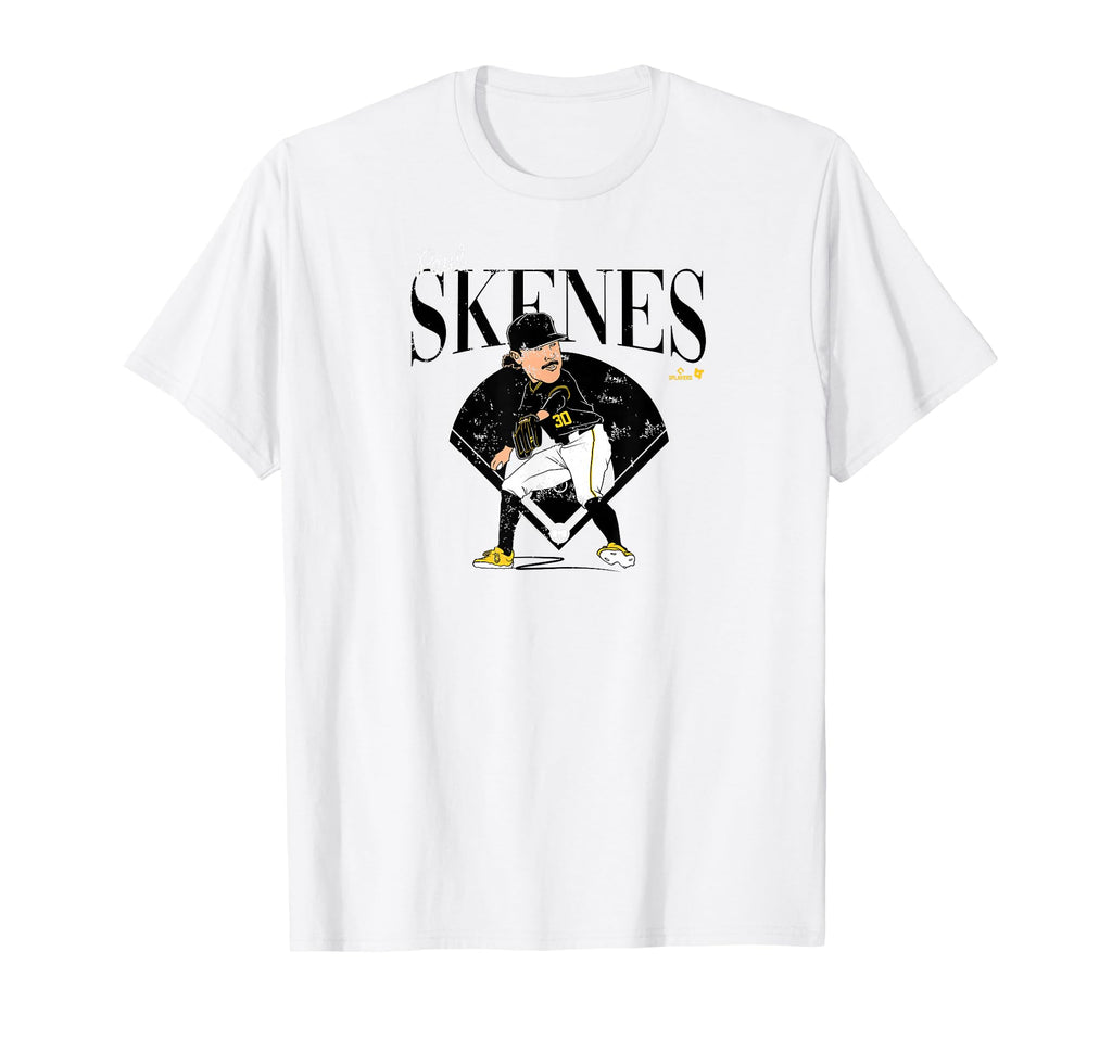 Paul Skenes Diamond Caricature T-Shirt - Trendy Graphic for Adults - T-Shirt, Sweatshirt, Hoodie