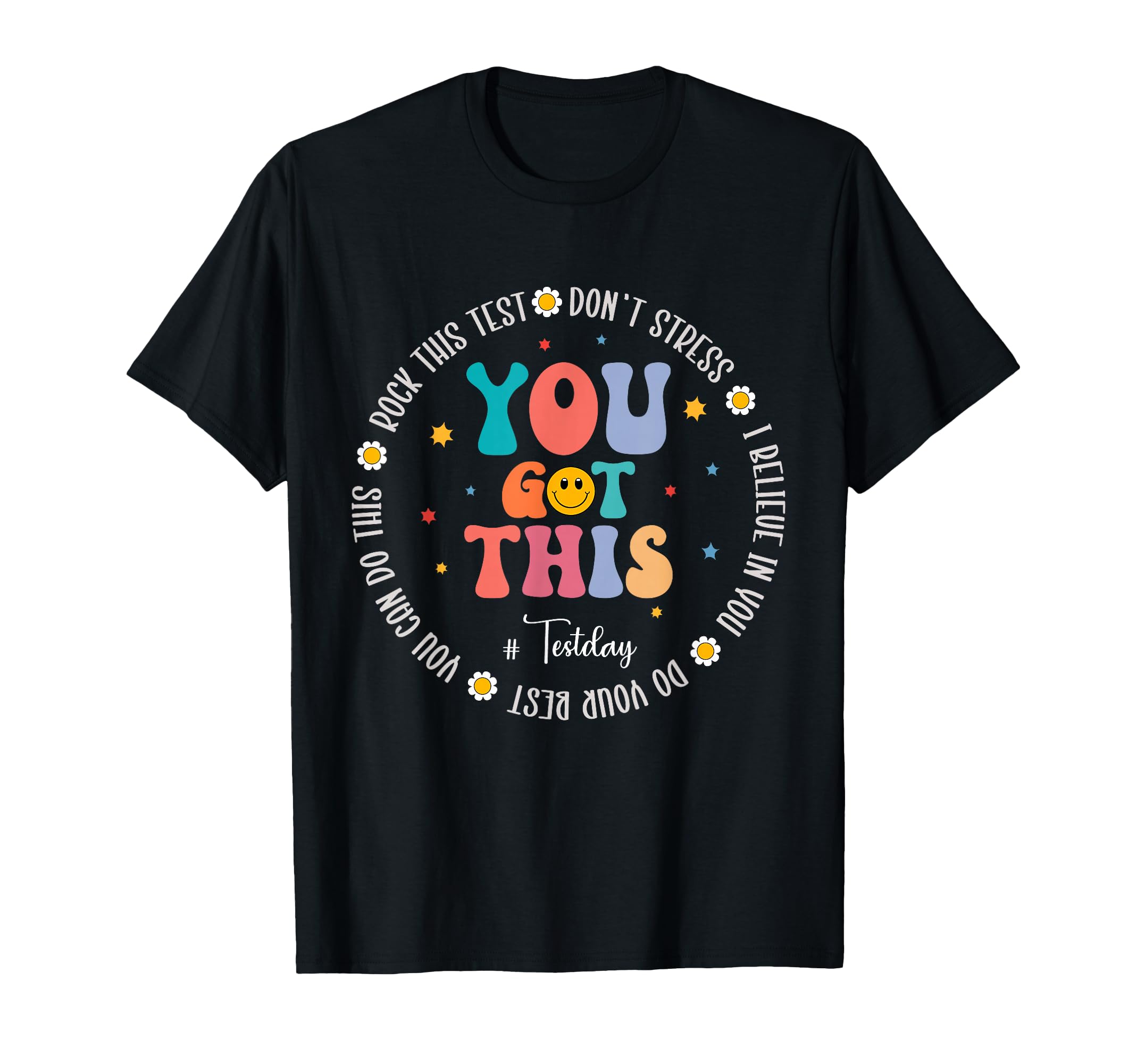 Rock Test Teacher Testing Day T-Shirt - Graphic Print for Adults - T-Shirt, Sweatshirt, Hoodie