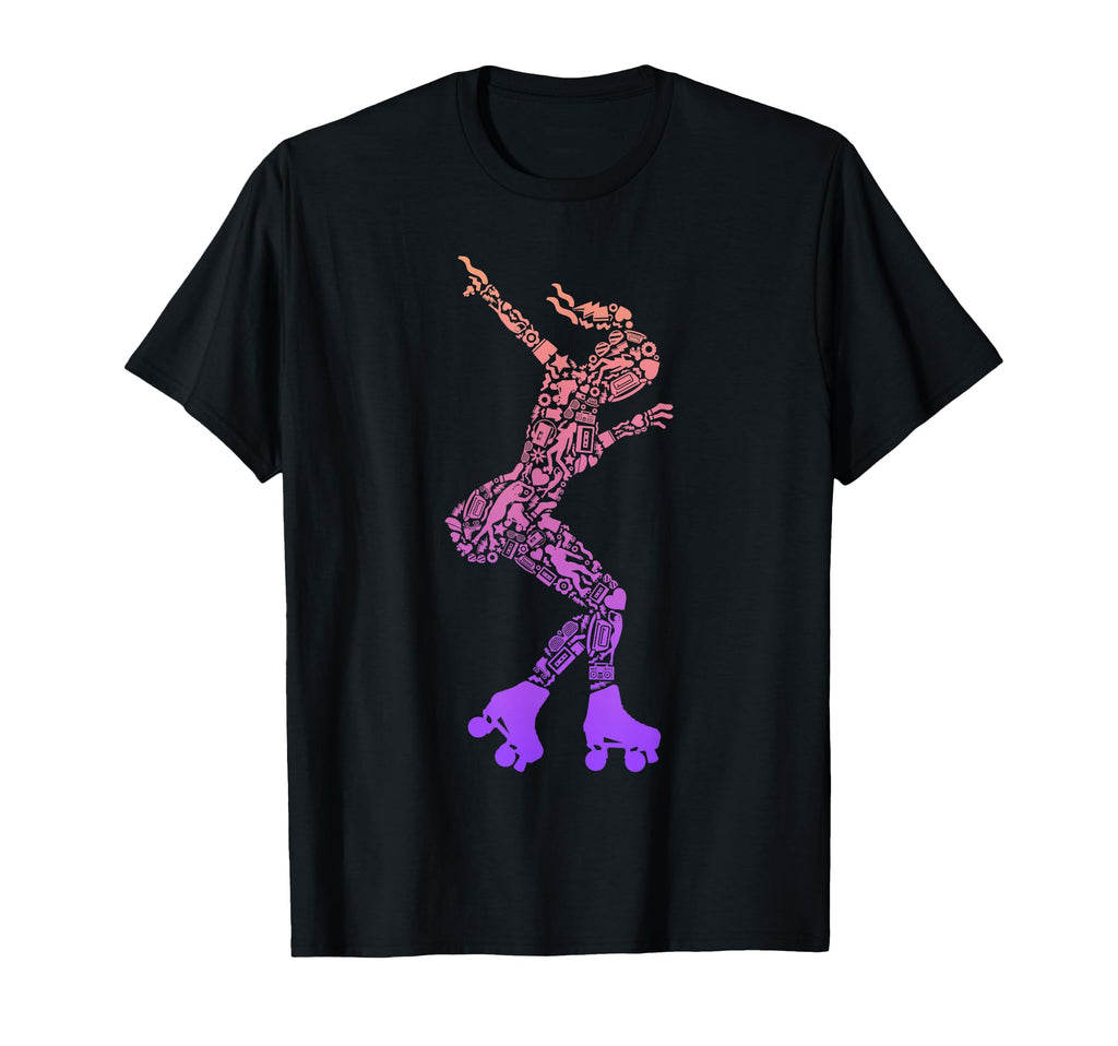 Roller Skater Rollerskate Roller T-Shirt - Minimalist Print for Adults - T-Shirt, Sweatshirt, Hoodie