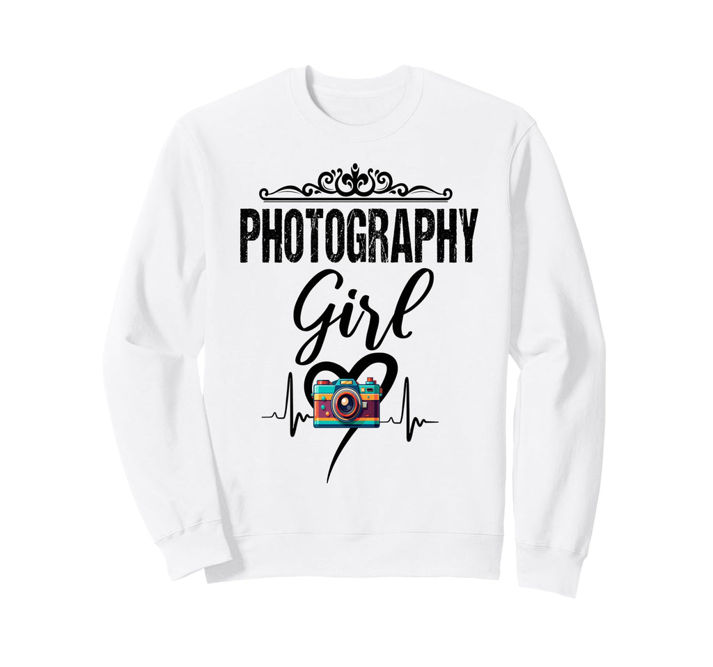 Womens Funny Photographer Camera Sweatshirt - Novelty Apparel for Adults - T-Shirt, Sweatshirt, Hoodie