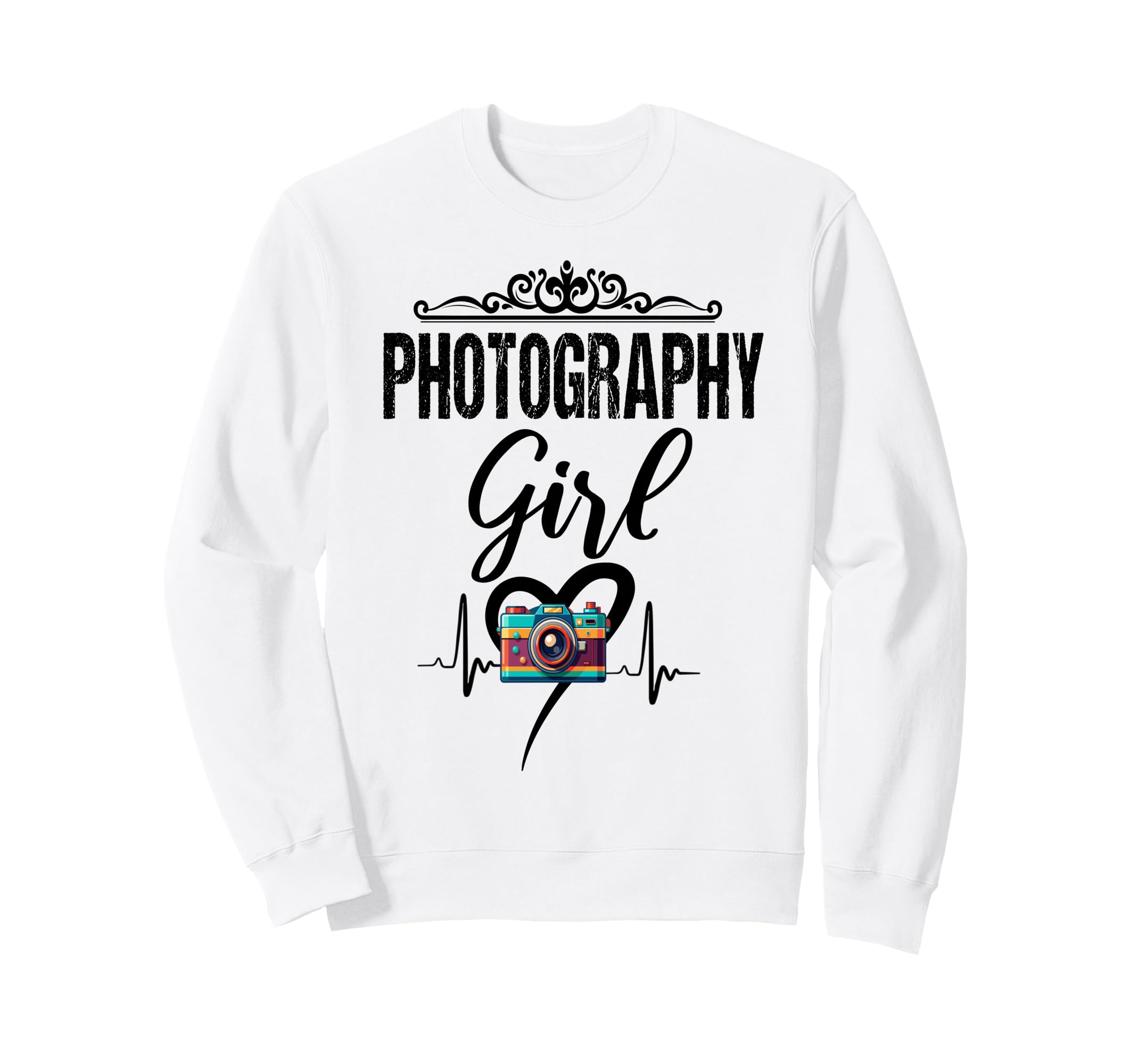 Womens Funny Photographer Camera Sweatshirt - Novelty Apparel for Adults - T-Shirt, Sweatshirt, Hoodie