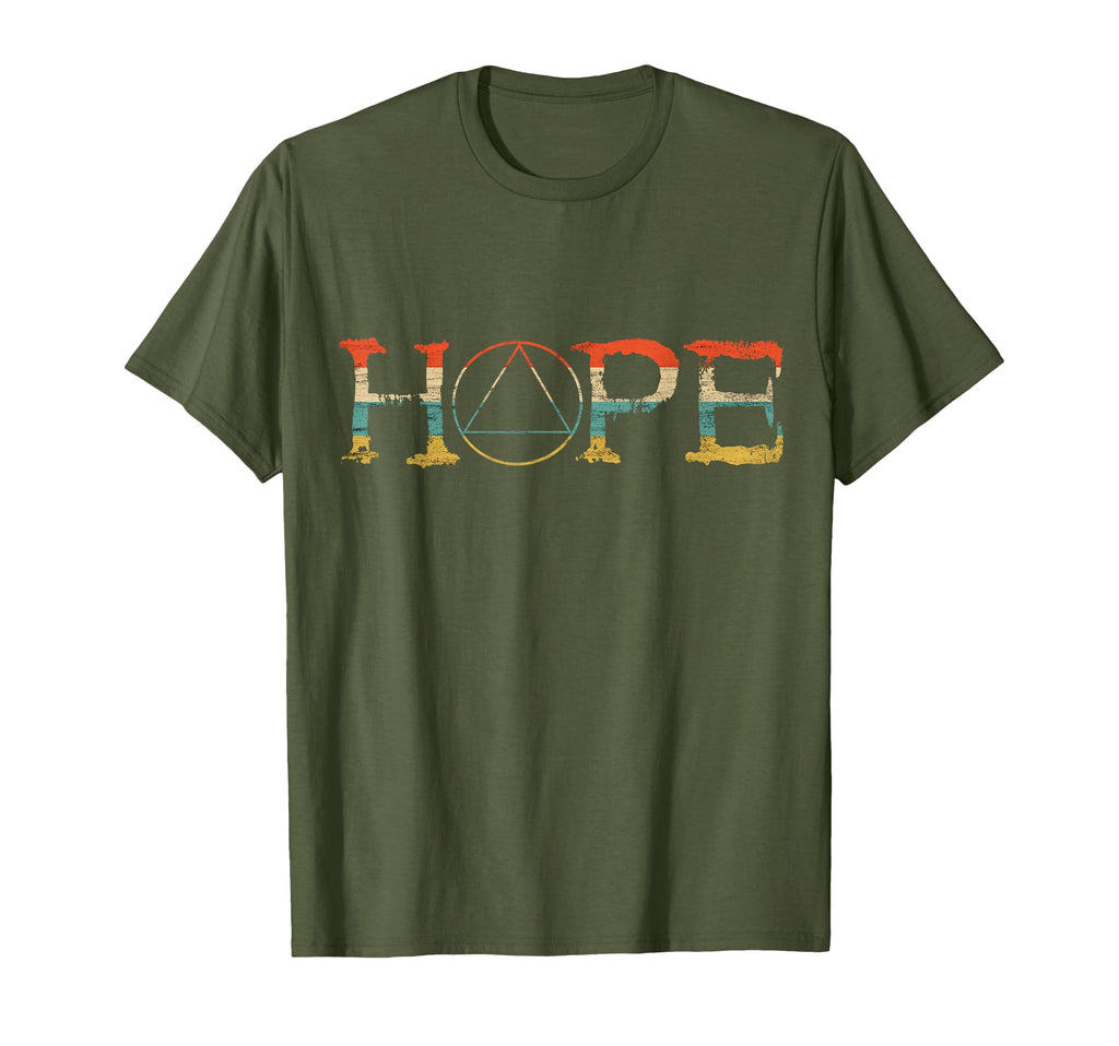 Sober Hope Abstinence Sobriety Recover Aa T-Shirt - Novelty Apparel Unisex - T-Shirt, Sweatshirt, Hoodie