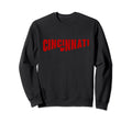 Cincinnati Ohio State Map Distressed Sweatshirt - Trendy Graphic Unisex - T-Shirt, Sweatshirt, Hoodie