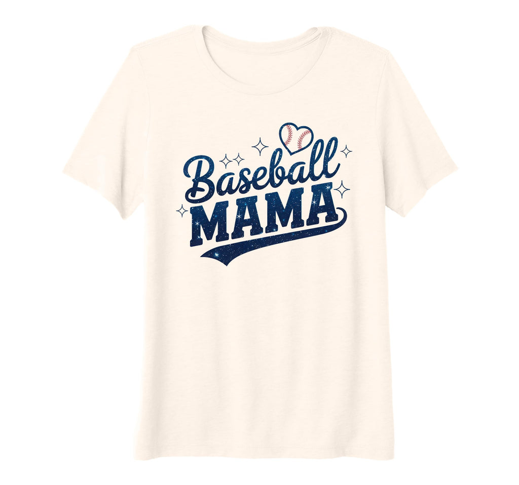 Womens Sparkle Baseball Mama Womens T-Shirt - Trendy Graphic Unisex - T-Shirt, Sweatshirt, Hoodie