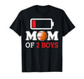 Funny Mom 2 Baseball Mom Basketball T-Shirt - Casual Everyday Wear Unisex - T-Shirt, Sweatshirt, Hoodie