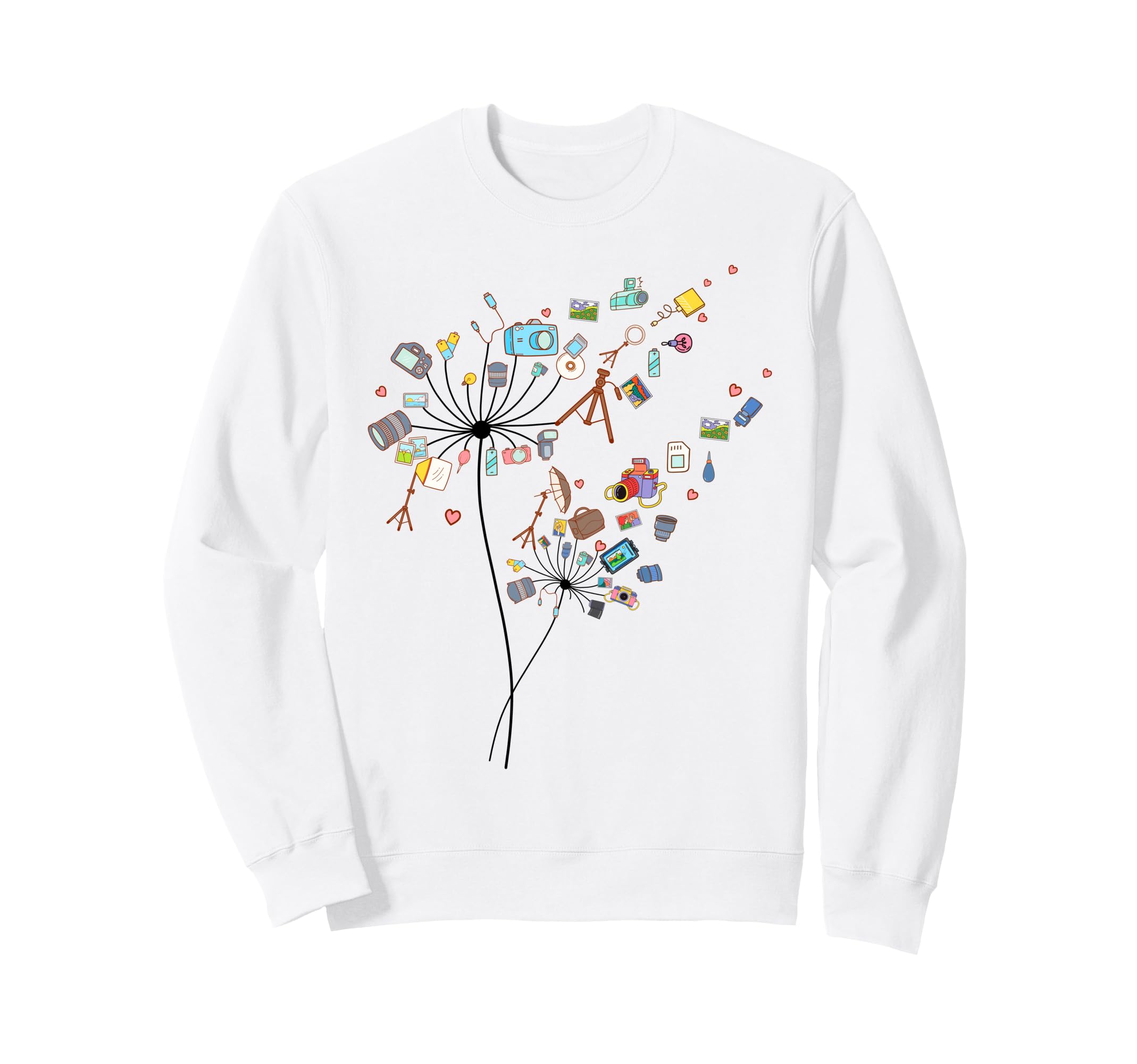 Photographer Camera Dandelion Sweatshirt - Trendy Graphic Men Women - T-Shirt, Sweatshirt, Hoodie