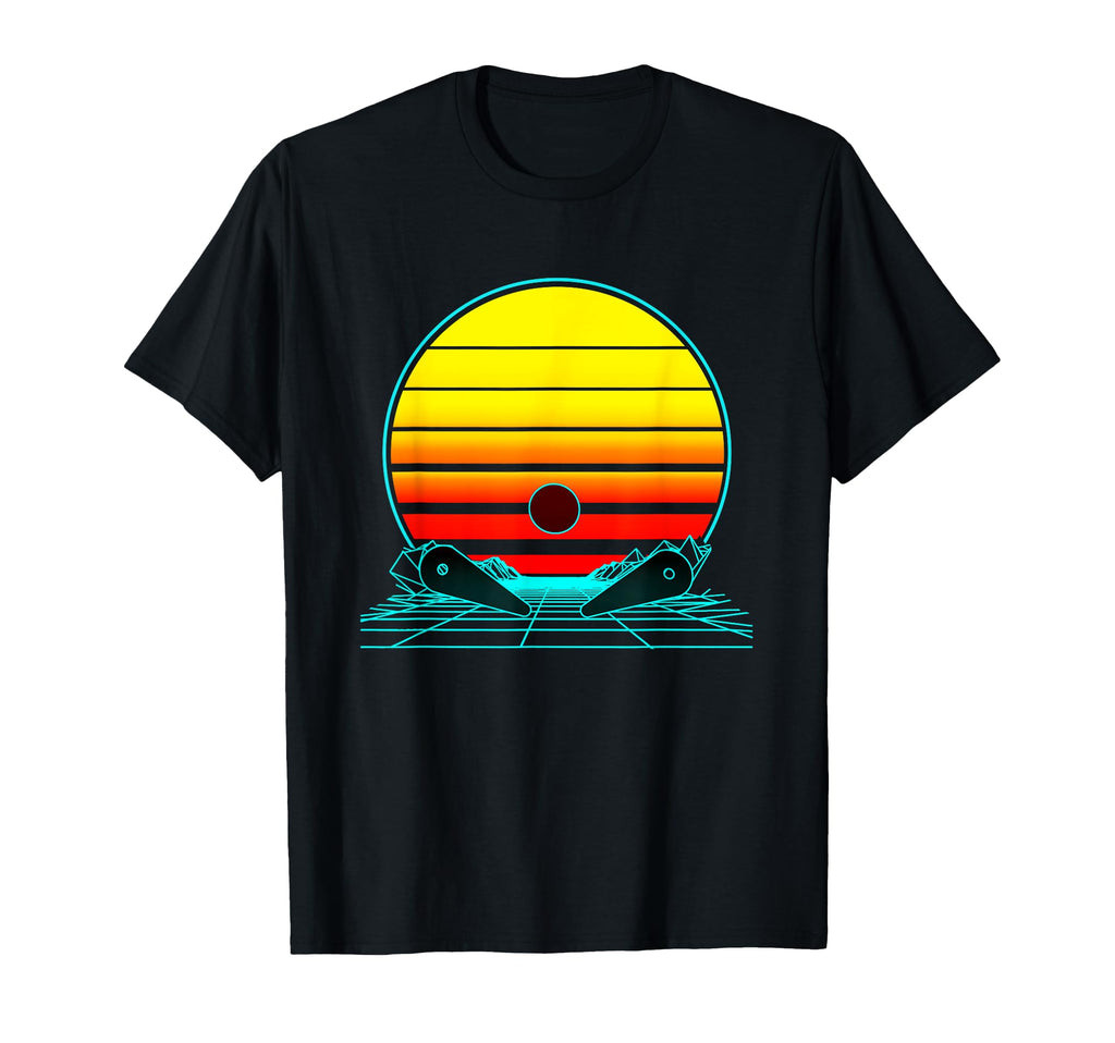 Sunset Pinball T-Shirt - Custom Art Print Unisex - T-Shirt, Sweatshirt, Hoodie