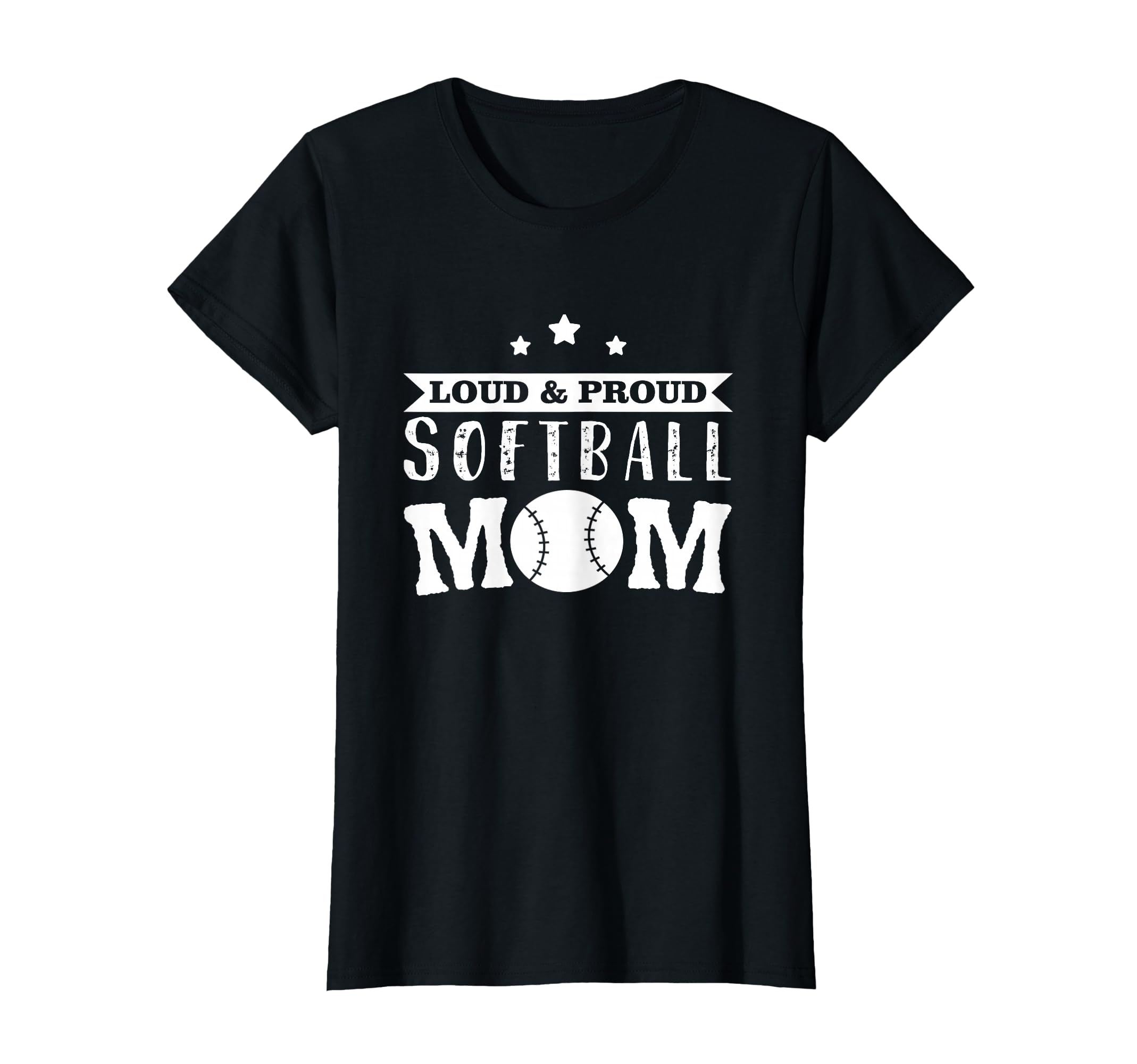 Softball Loud Proud Softball Mom T-Shirt - Custom Art Print Men Women - T-Shirt, Sweatshirt, Hoodie