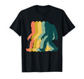 1970S Rainbow Bigfoot Silhouette T-Shirt - Fun Novelty Design for Adults - T-Shirt, Sweatshirt, Hoodie