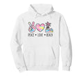 Peace Love Beach Pastel Tie Dye Hoodie - Fun Novelty Design for Adults - T-Shirt, Sweatshirt, Hoodie
