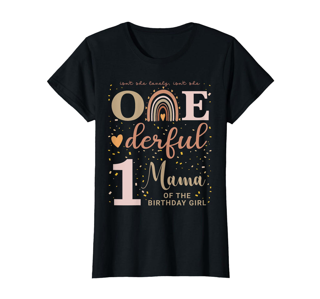 Mama Isnt She Onederful 1St Birthday T-Shirt - Trendy Graphic Men Women - T-Shirt, Sweatshirt, Hoodie