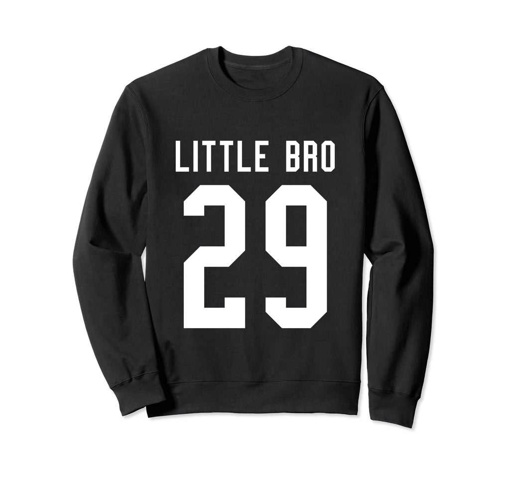 Number 29 Little Bro Biggest Fan Sweatshirt - Custom Art Print Unisex - T-Shirt, Sweatshirt, Hoodie