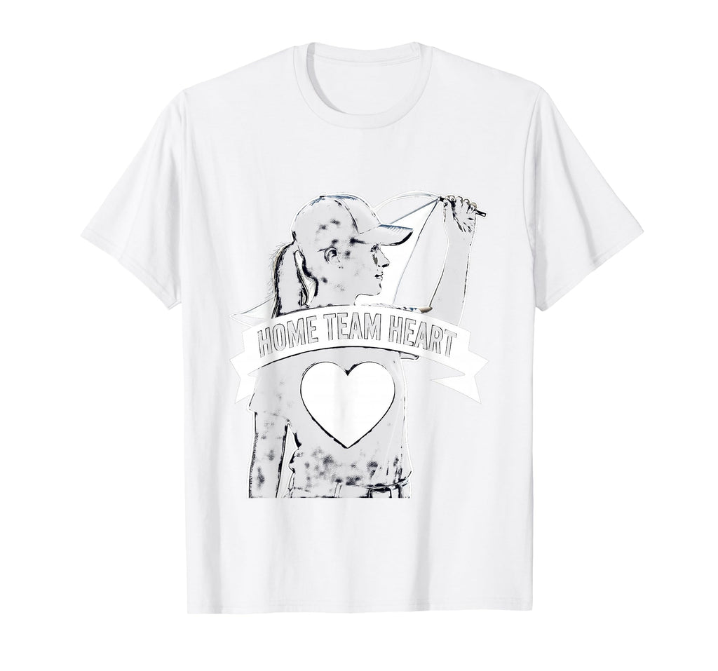Home Team Heart Baseball Mom T-Shirt - Unique Graphic for Adults - T-Shirt, Sweatshirt, Hoodie