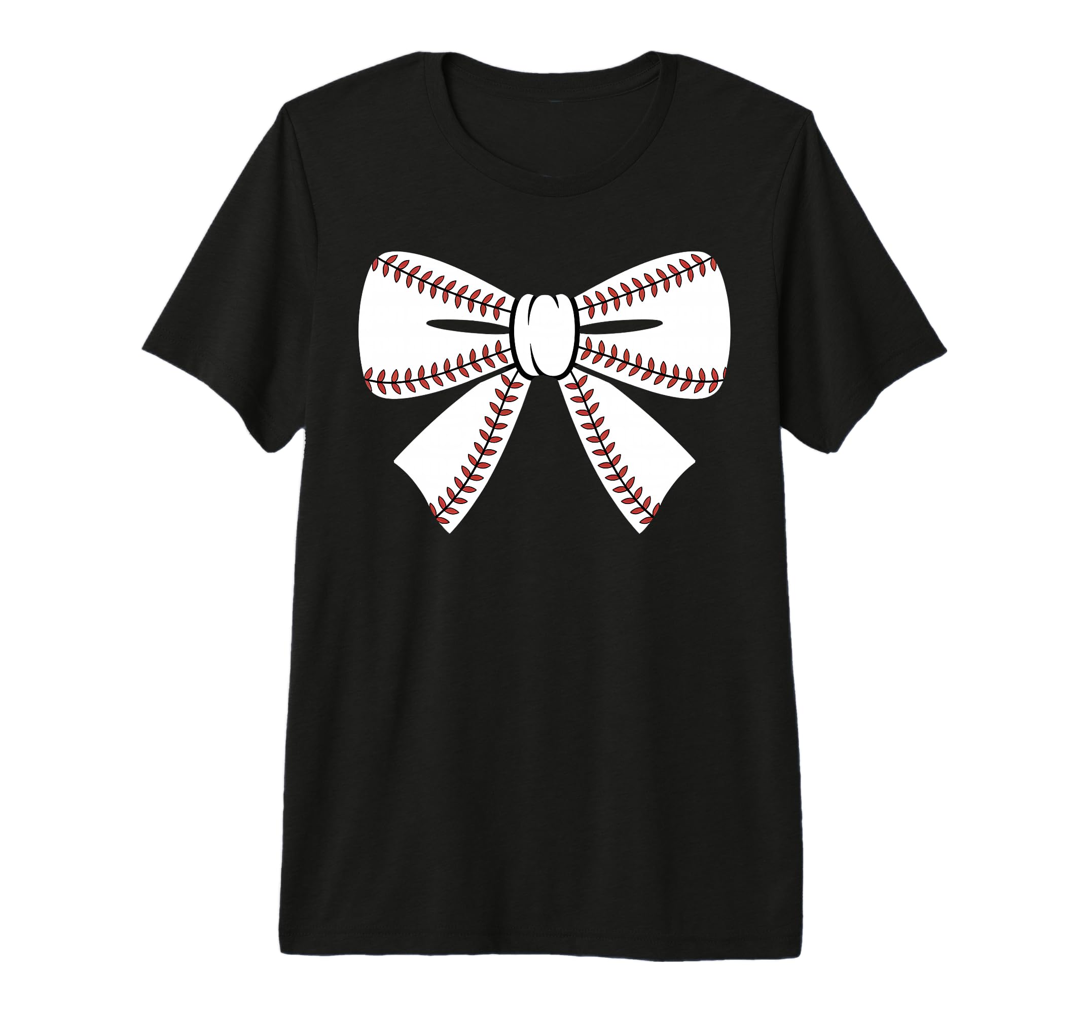 Baseball Bow Baseball Mom Mama Tri T-Shirt - Minimalist Print Men Women - T-Shirt, Sweatshirt, Hoodie