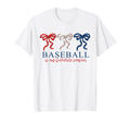Baseball Mama Coquette Bow Game Day T-Shirt - Graphic Print Men Women - T-Shirt, Sweatshirt, Hoodie