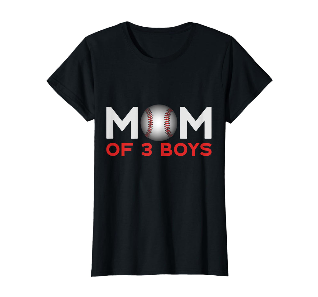 Mom 3 Baseball Mothers Day T-Shirt - Novelty Apparel Unisex - T-Shirt, Sweatshirt, Hoodie