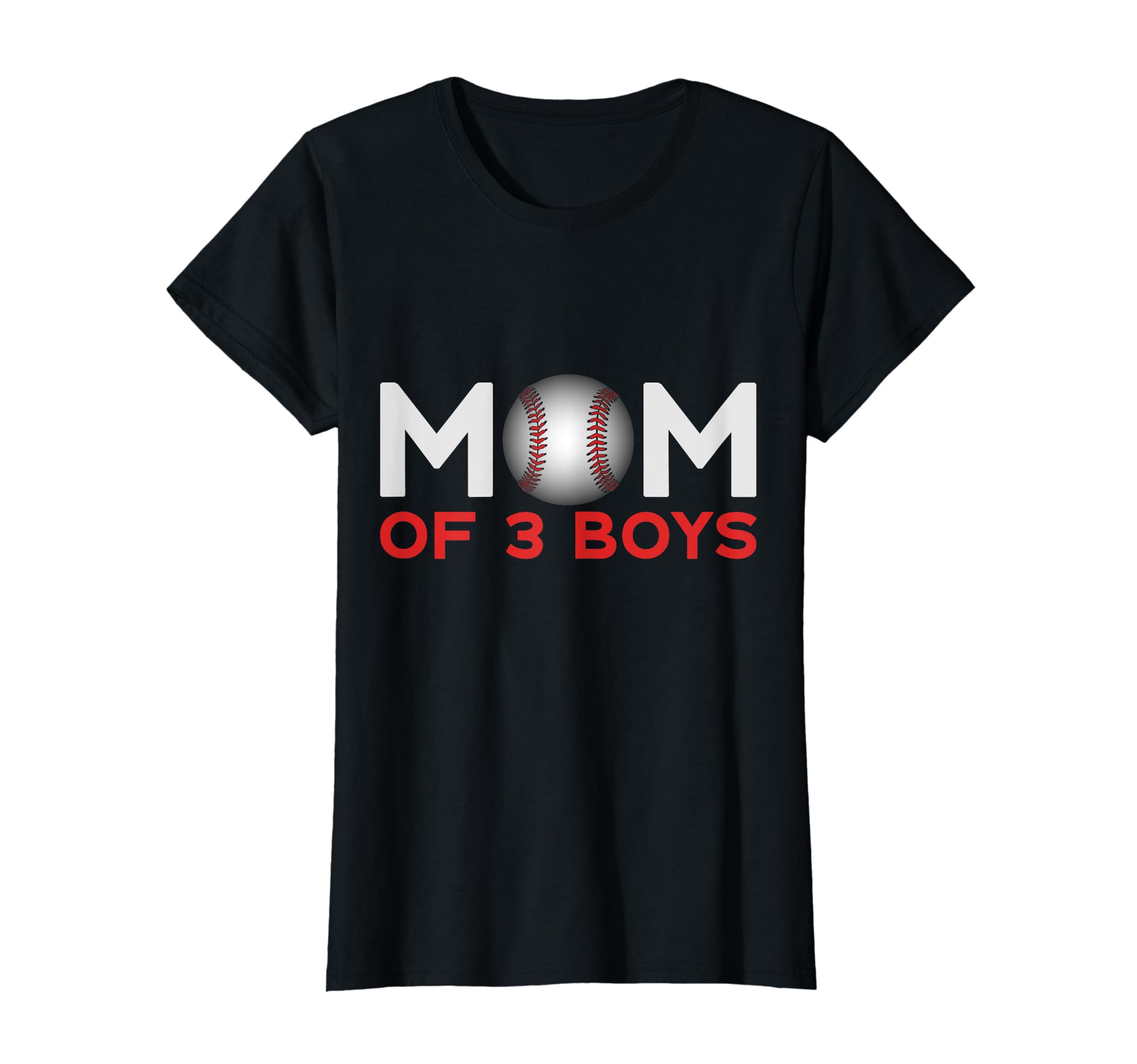 Mom 3 Baseball Mothers Day T-Shirt - Novelty Apparel Unisex - T-Shirt, Sweatshirt, Hoodie